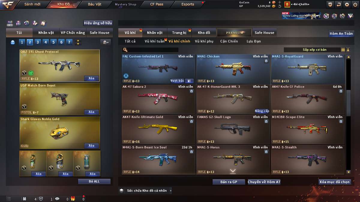shop acc cf uy tin gia re